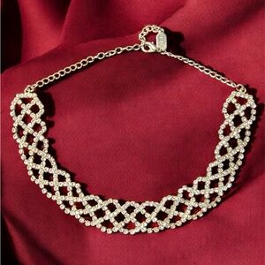 Vintage Choker Necklace, 5/8” wide X 16” long